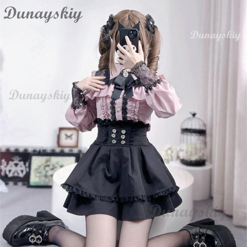 Japanese Lifestyle - Jirai Kei Lolita Outfit Girls Long