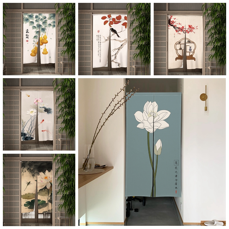 Noren Curtain Doorway - Japanese Noren Doorway Chinese Traditional Painting