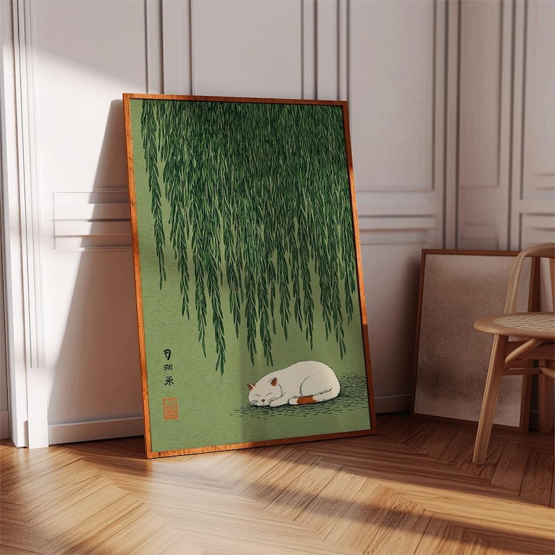 1pc Japanese Cat Under Willow  - Japanese Lifestyle ulasan dan harga