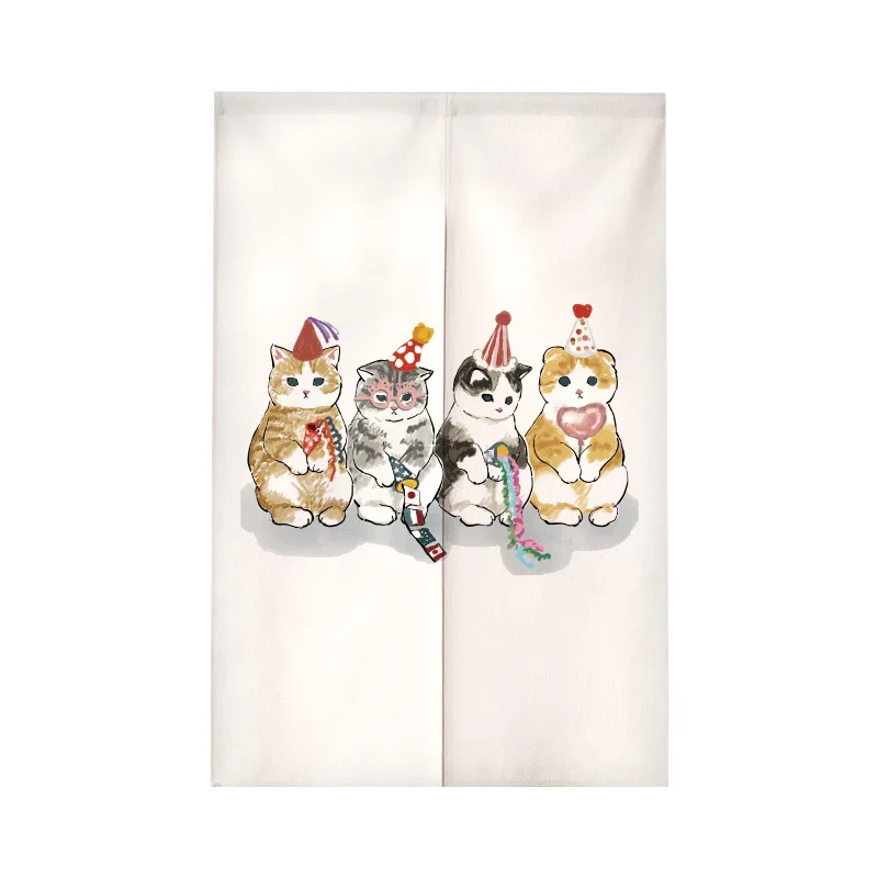 Funny Cat Japanese Door Curtai - Noren Curtain Doorway ulasan dan harga