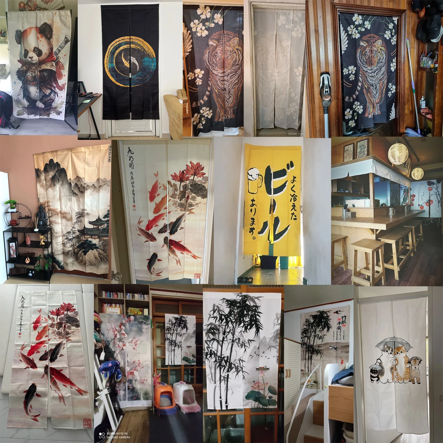 Japanese Noren Door Curtain Lu - Noren Curtain Doorway ulasan dan harga