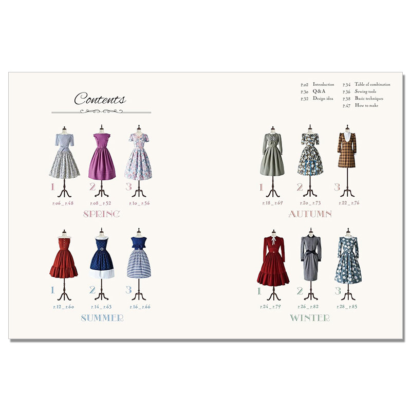 Retro Girly Dress Sewing Book  - Japanese Lifestyle Books ulasan dan harga