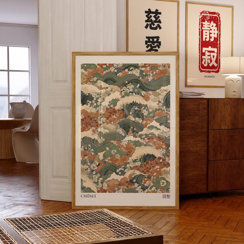 2pcs Japandi Zen Canvas Wall A - Japanese Lifestyle ulasan dan harga
